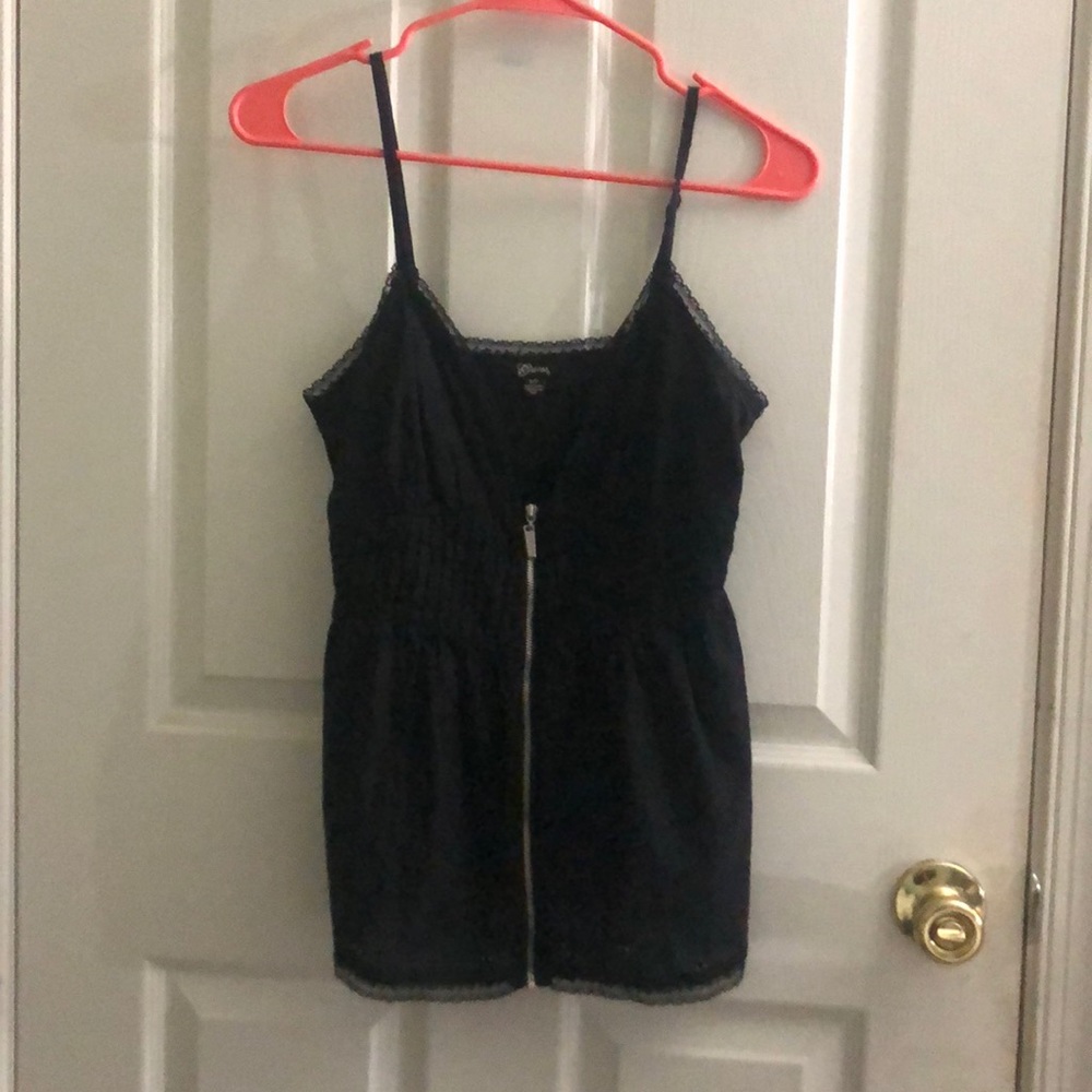 Guess Zip Up Baby Doll Tank Small